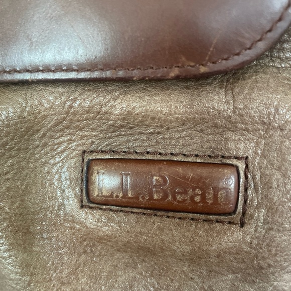 L.L. Bean Brown Leather Belt Bag - Picture 2 of 8